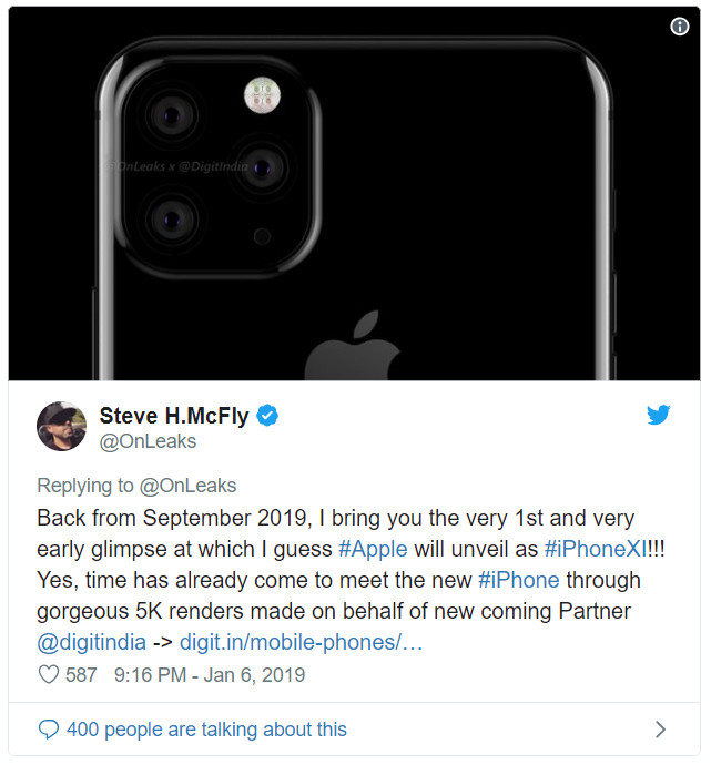 不忍直视，2019 年新 iPhone 渲染图曝光，丑出新高度！