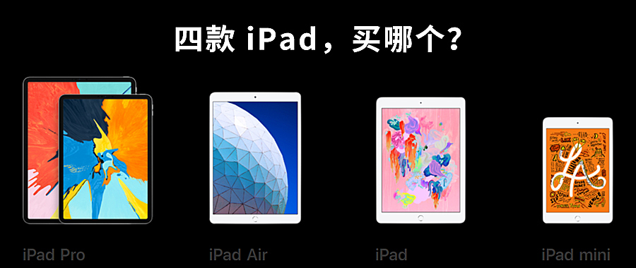 iPad mini、iPad Pro、iPad Air 该买哪款？这里有份详细比较！