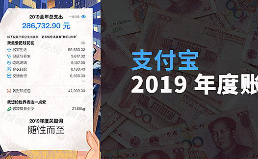 支付宝 2019 年度账单来了!为什么总支出这么高?