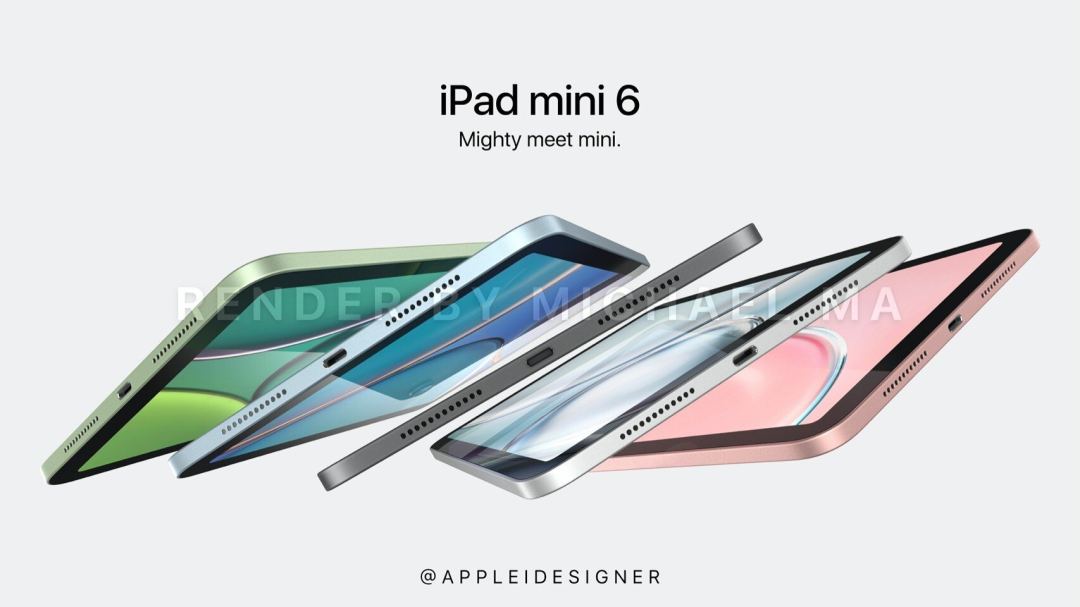iPad mini 6 概念图，这设计爱了＼外媒建议苹果推出 AirPods 保护套