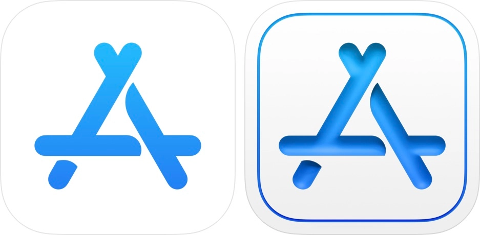 App Store Connect，左边是旧图标，右边是新图标