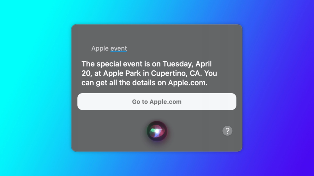 Siri 泄露苹果发布会时间，iOS 14.5 或于下周推送
