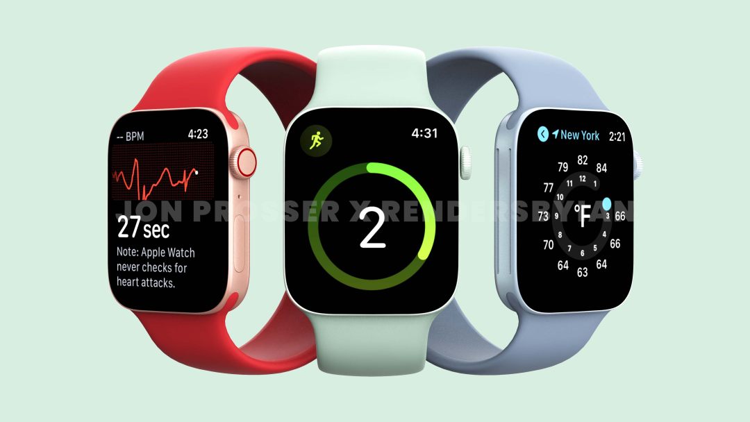 新款 Apple Wacth 或将采用新设计、新配色，渲染图曝光