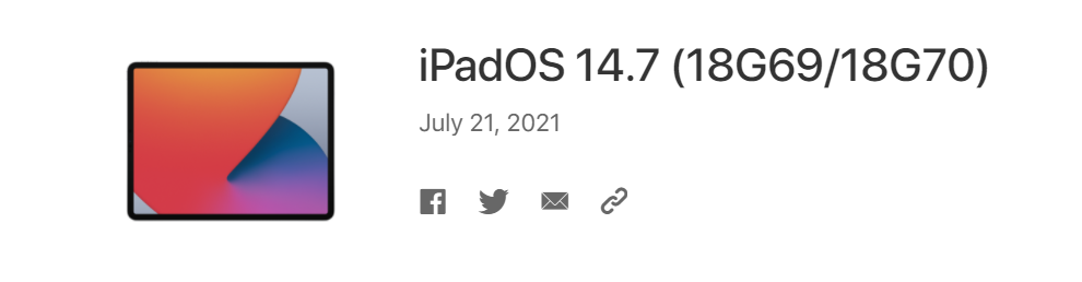 苹果在 iOS 14.7 修复大量问题＼iPadOS 14.7 正式版推送