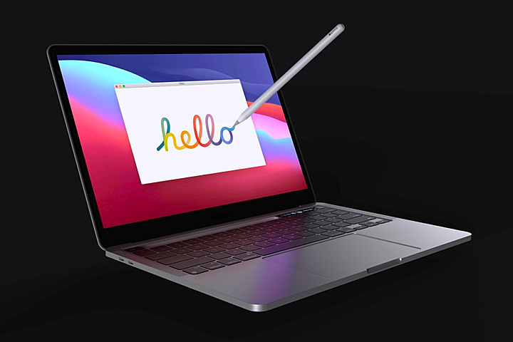 苹果新专利：为 MacBook Pro 加入手写笔，大量概念图