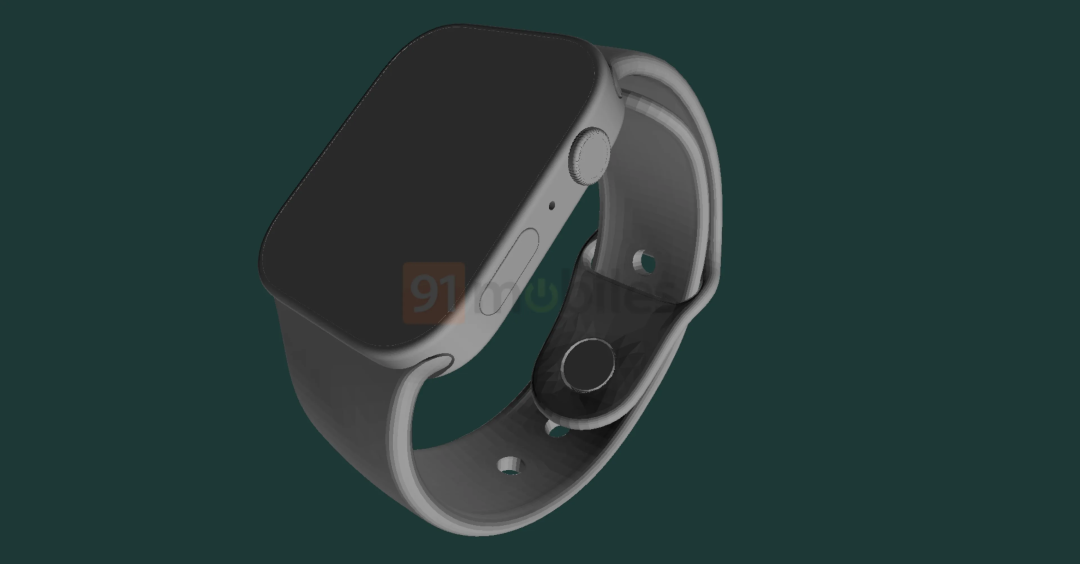新款 Apple Watch CAD 渲染图，有望 9 月发布