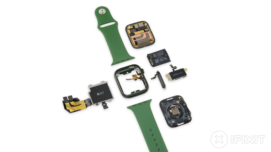 Apple Watch Series 7 拆解报告出炉，电池容量变大了